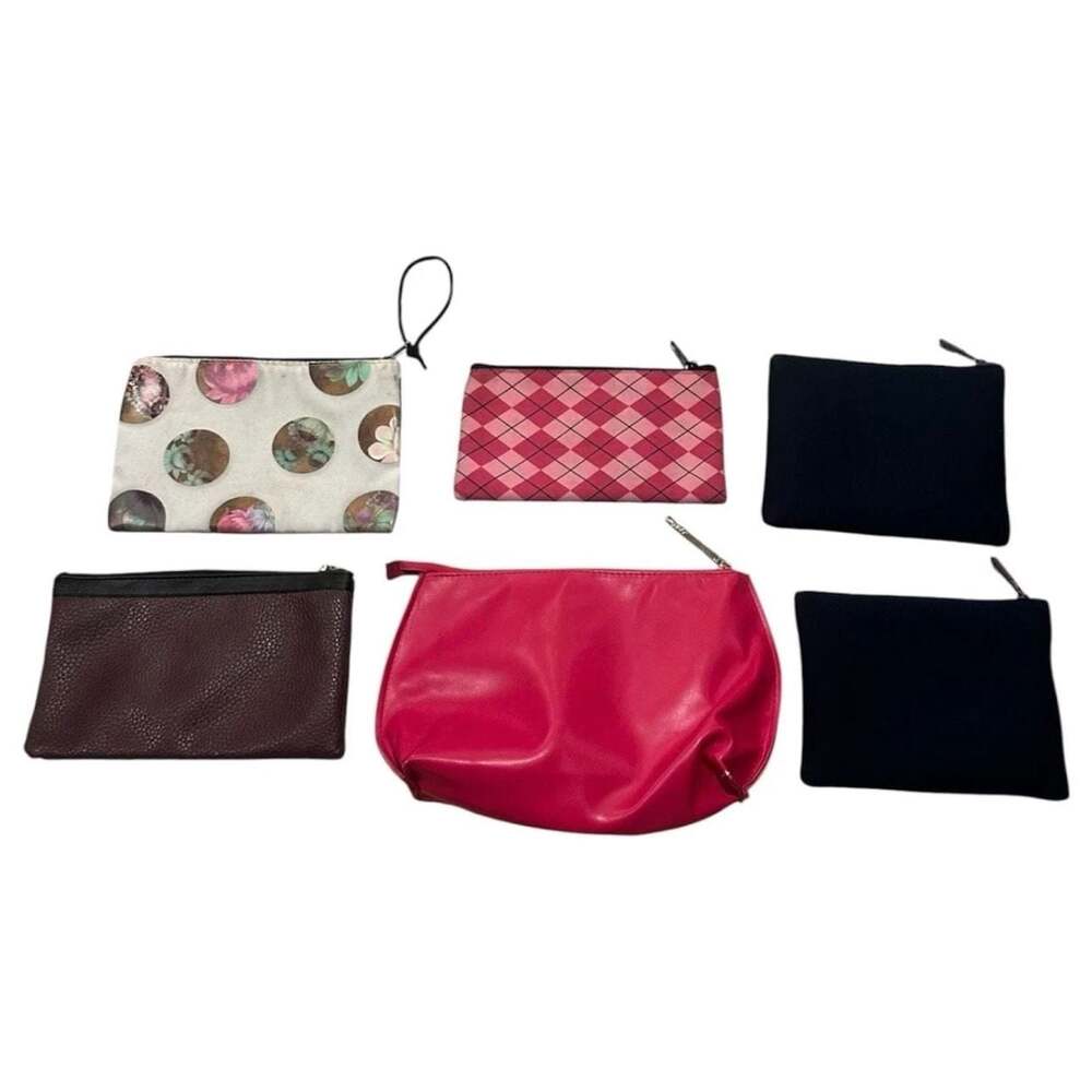 Set of 6 Assorted Cosmetic Bags Including Cynthia Rowley, Dickies, Away x United
